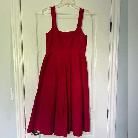 Holiday red faille J.Crew dress size 2 - Picture 3 of 6
